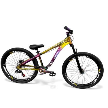 Imagem de Bicicleta 26 PRO-X Camaleão Freeride Single Freio Hidraulico Shimano Garfo c/Trava Cubo Barulhento-Unissex