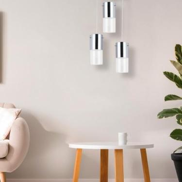 Imagem de Lustre Pendente First Redondo 23cm 3 Lâmpadas E27 Bronzearte