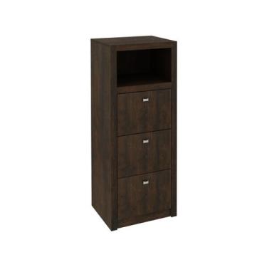 Imagem de Armário Multiuso com 3 Gavetas e 1 Nicho - Rústico - Tecno Mobili, Rús