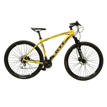 Imagem de Bicicleta Aro 29 Gti Roma Alumínio 21v Freio a Disco Hidráulico Garfo com Suspensão - Azul