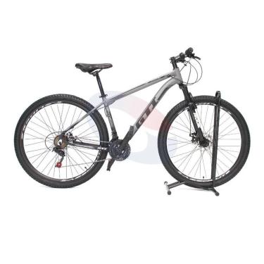 Imagem de Bicicleta Aro 29 Gti Roma Alumínio 21v Freio a Disco Garfo Suspensão - Cinza/Preto