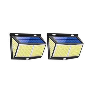 Imagem de Lâmpada Solar LED Externa Com 468 LEDs, Sensor De Movimento, À Prova d