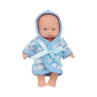 Imagem de Boneca Mini Bebê De 12cm Com Roupinha, Recém-Nascido Realista Sorriden