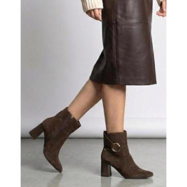 Imagem de Bota Tanara Feminina Salto Bloco Couro T9561-Feminino