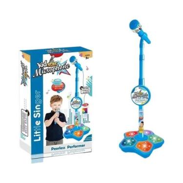 Imagem de Microfone De Karaokê Infantil Com Suporte Vertical, Instrumento Musica