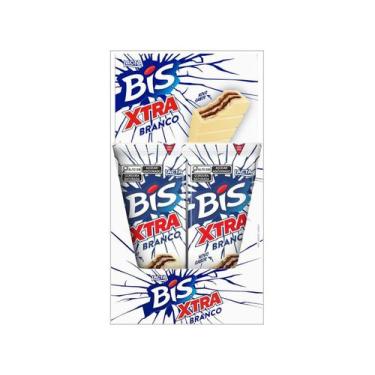 Imagem de Barra de Chocolate Bis Xtra Branco 1,08kg 24 Unidades Lacta, Branco