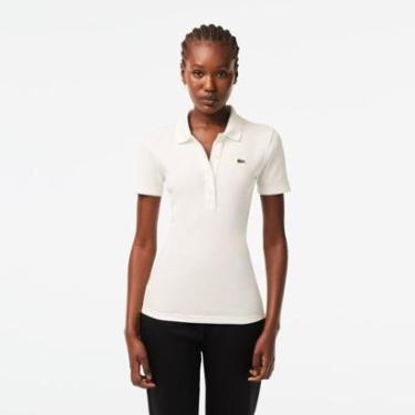 Imagem de Camisa Polo Lacoste Slim Fit L.12.D em Algodão Canelado Feminina-Feminino