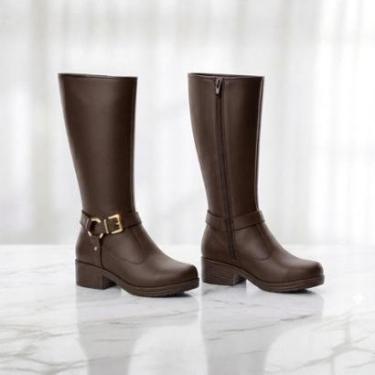 Imagem de Bota Feminina Cano Alto Elegante Conforto com Fivela Moleca-Feminino