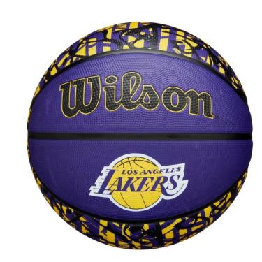 Imagem de Bola de Basquete Wilson NBA Team Graffiti LA Lakers 7-Unissex
