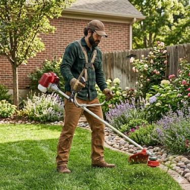 Imagem de Roçadeira Profissional Cortador de Grama Toyama RT52L B + Kit Completo