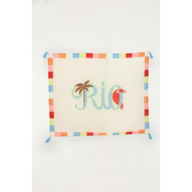 Imagem de Canga Farm Astral Tipográfico Silk Off-Feminino