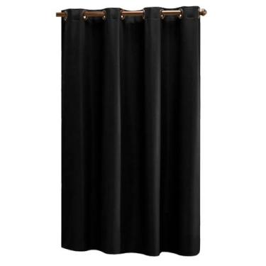 Imagem de Cortina Blackout PVC 1,40 x 2,20 Longa para Porta de Quarto e Sala - e