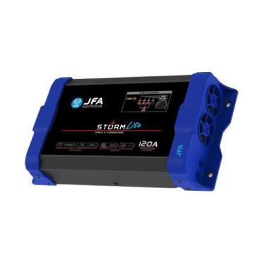 Imagem de Fonte e carregador de bateria jfa automotivo storm lite 120a bivolt
