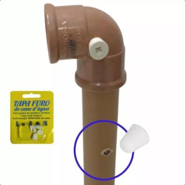 Imagem de Tapa Furo De Cano D'água: Sem Quebra De Parede E Azulejos - Veda Furo