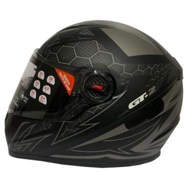 Imagem de Capacete Moto Fechado Fw3 Gtx 2 Preto Fosco Com Oculos 56