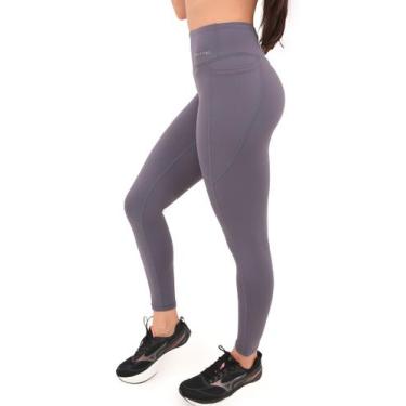 Imagem de Calça Legging Feminina Journey Monttês Cós Alto Com Bolso, Cinza, M