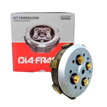 Imagem de Kit Embreagem Ybr 125 Factor 2008 a 2016 Dia-Frag DKE-00120