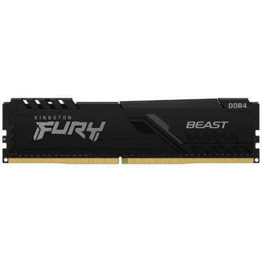 Imagem de Memoria kingston fury beast black 8gb ddr4 3200mhz kf432c16bb/8wp