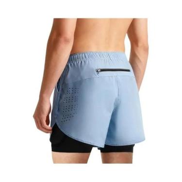 Imagem de Shorts Esportivos Masculinos 2 Em 1 De Secagem Rápida Para Corrida, Ac
