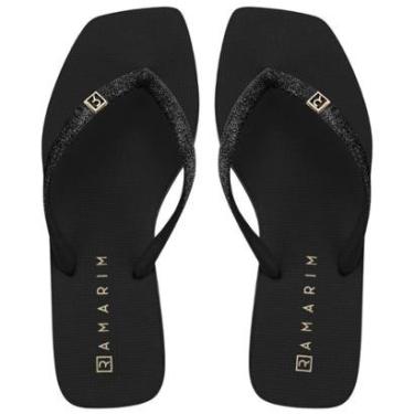 Imagem de Chinelo Ramarim Bico Quadrado Feminino Solarize Com Glitter-Feminino