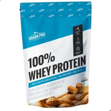 Imagem de 100% Whey Protein Concentrado Refil 900g Shark Pro, Paçoca