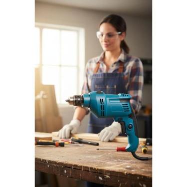 Imagem de Furadeira Impacto 550W 220V Azul - Potente e Precisa - Congratulations