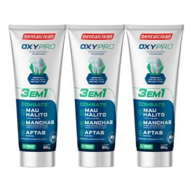 Imagem de Kit 3 Pasta de Dente Gel 90g Oxypro Combate Manchas Aftas Creme Gel De