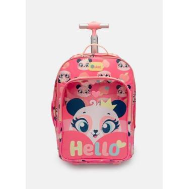 Imagem de Mochila com Rodinha Grande Panda Romântico ROSA - PUKET