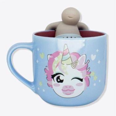 Imagem de Caneca com Infusor 350ml Unicórnio - Zonacriativa