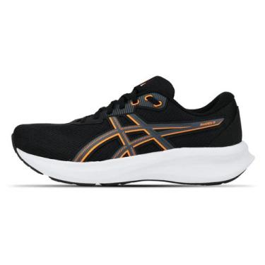 Imagem de Tênis Raiden 5 - Masculino - Preto/Laranja - ASICS, 41