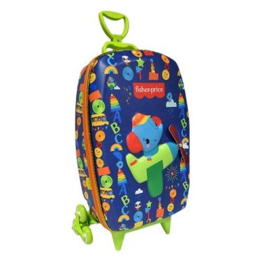 Imagem de Mochila Rodas Triplas Fisher Price Avião Rodas 3D Infantil - Diplomata