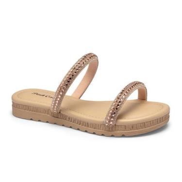 Imagem de Chinelo Infantil Flat Duas Tiras Brilho Pink Cats V3971, Rosa, 29