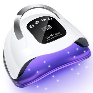 Imagem de Lâmpada de unhas LED UV Wisdompark 320W Secador de unhas para poliment
