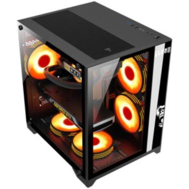 Imagem de Gabinete Gamer Grodd Clanm Com Vidro Temperado Suporta Cooler de CPU  