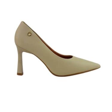 Imagem de Scarpin Feminino Vizzano 1447.100 Pelica Creme, Creme, 38