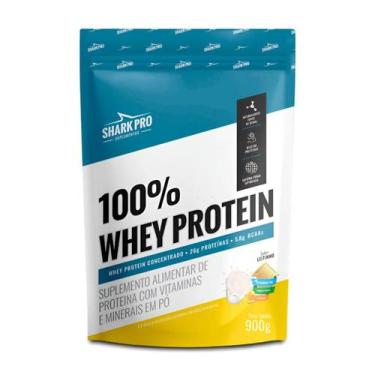 Imagem de 100% Whey Protein Leitinho Shark Pro  Refil 900g