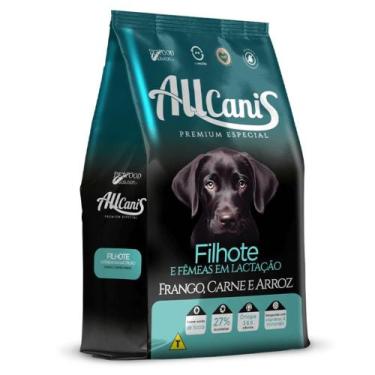 Imagem de Ração Allcanis para Cães Filhotes de Porte Médio a Grande Sabor Frango