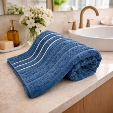 Imagem de Toalha de Rosto Wave Macia 100% Algodão Corttex Jacquard 450g/m2 Ondul