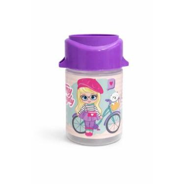 Imagem de Cantil copinho anny candy/aranha/jimmy kid/princesas 420 ml panamby -,