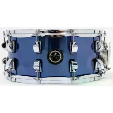 Imagem de Caixa Nagano Snare Series Classic Beat Blue Racing BLR 14x6,5 com 10 a