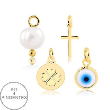 Imagem de Kit Contendo 4 Pingentes Patuá Para Montagens Diversas - Radhau Joias,