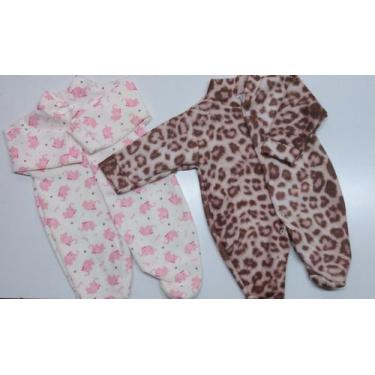 Imagem de Kit bebê 2 macacões estampados fem Tam: G-M - Ribebê 