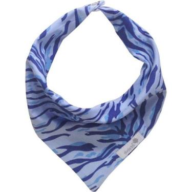Imagem de Babador bandana zebra azul - Dudsbb