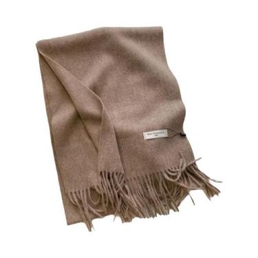 Imagem de Cachecol Grosso De Cashmere Para Homens E Mulheres, Moda De Outono E I
