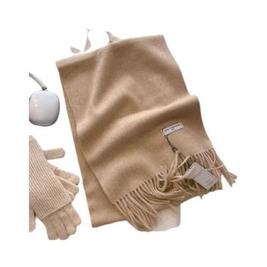 Imagem de Cachecol Grosso De Cashmere Para Homens E Mulheres, Moda De Outono E I