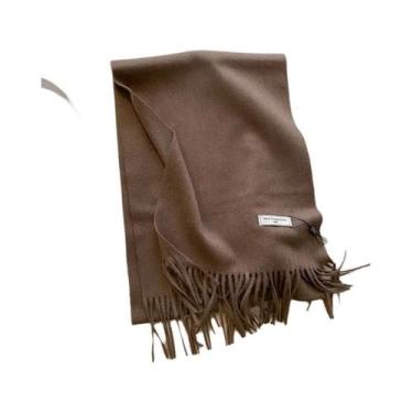 Imagem de Cachecol Grosso De Cashmere Para Homens E Mulheres, Moda De Outono E I