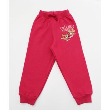 Imagem de Calça Infantil Moletom Patrulha Canina Marisa Rosa-48076, Rosa escuro,