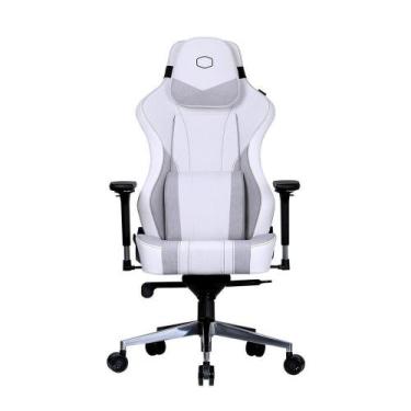 Imagem de Cadeira Gamer Cooler Master Caliber X2c Cinza E Branca C/ Base De Aco 