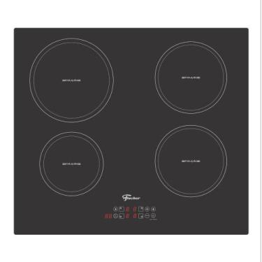 Imagem de Cooktop 4 Bocas de Indução Fischer com Mesa Vitro Display, 220V