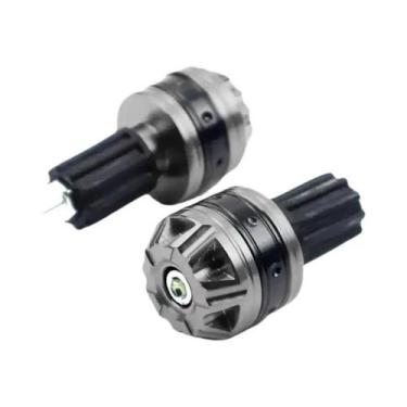Imagem de Ponteiras De Guidão De Motocicleta CNC Em Metal Com Contrapeso Para Mo